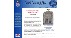 Desktop Screenshot of detroitcorniceandslate.com