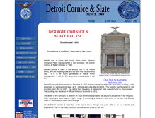 Tablet Screenshot of detroitcorniceandslate.com